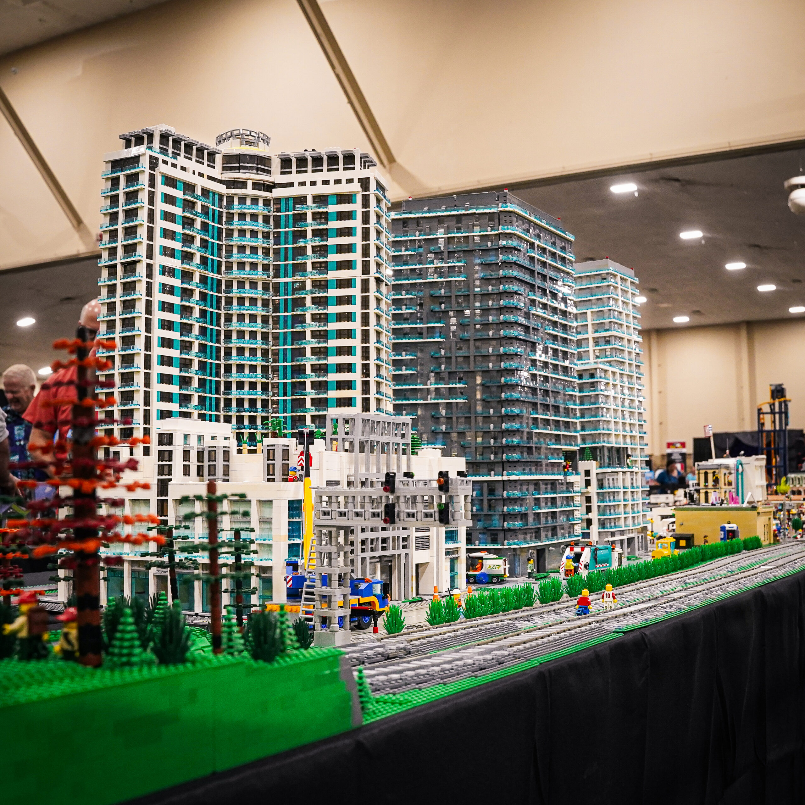 LEGO train displays